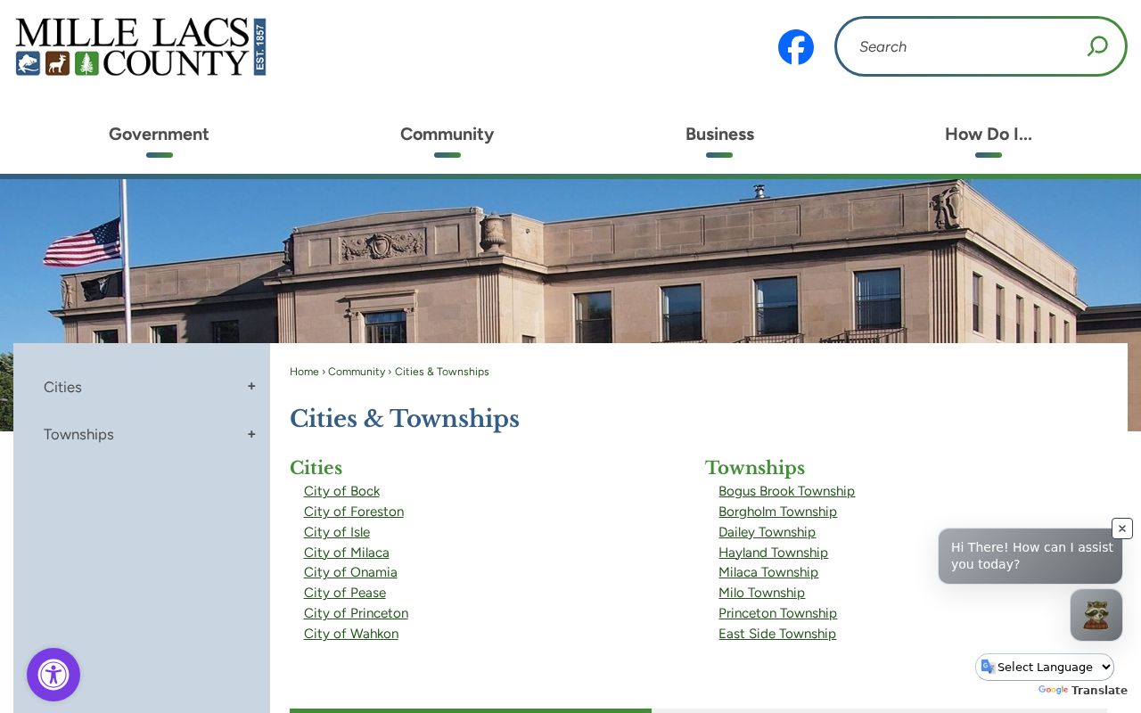 Mille Lacs County warrant records city directory for the five ranked cities